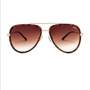 QUAY X JLO ALL IN AVIATOR SUNGLASSES